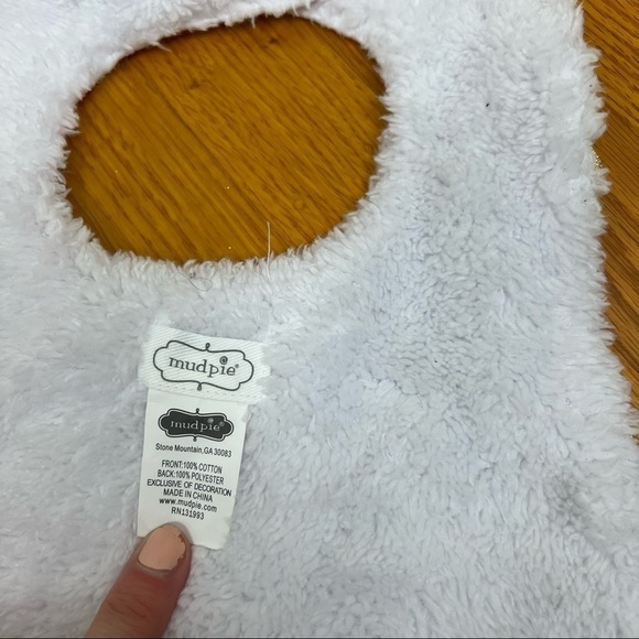 Baby’s First‎ Birthday Bib Pink White - Picture 4 of 7